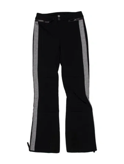 Pre-owned Frauenschuh Striped Wide Leg Pants In Black