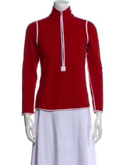 Pre-owned Frauenschuh Turtleneck Sweater In Red