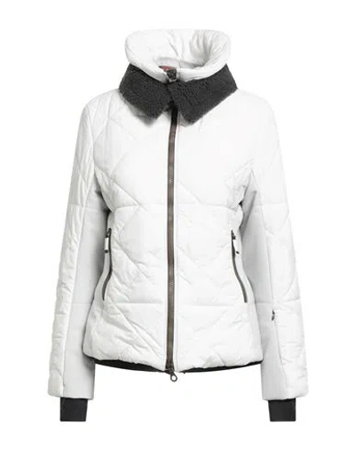 Frauenschuh Woman Puffer White Size 2 Polyamide, Pes, Polyurethane, Elastane, Wool