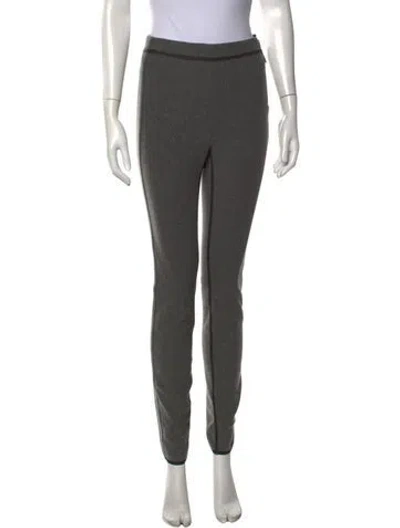 Pre-owned Frauenschuh Wool Skinny Leg Pants In Grey