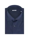 Fray Buttoned Shirt In Blue