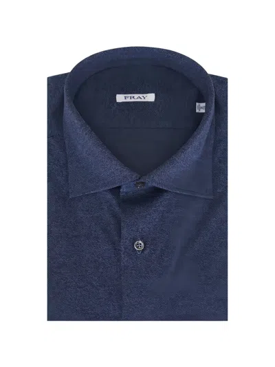 Fray Buttoned Shirt In Blue