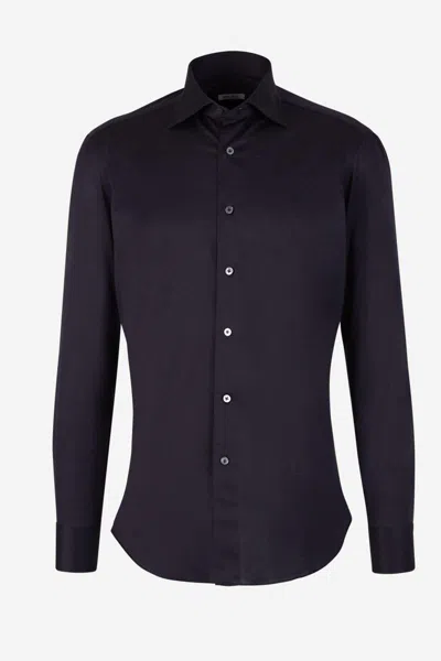 Fray Camisa Micro Punto In Blue