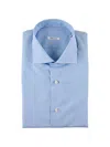 Fray Check-pattern Button-down Shirt In Blue