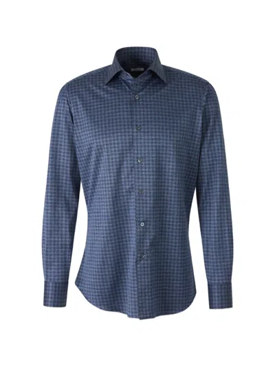 Fray Check-pattern Long-sleeve Shirt In Multi