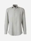 Fray Long-sleeves Shirt In Light Grey