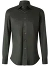 Fray Cotton Shirt In Grün