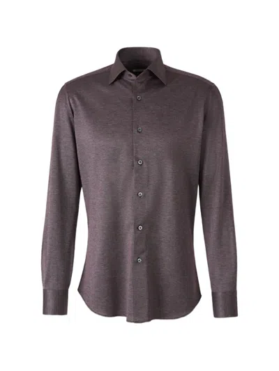 Fray Gabriel Piqué Shirt In Brown