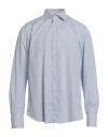 Fray Man Shirt Blue Size 17 Cotton In Blue