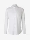 Fray Micro Knit Shirt In White