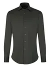 Fray Cotton Shirt In Green