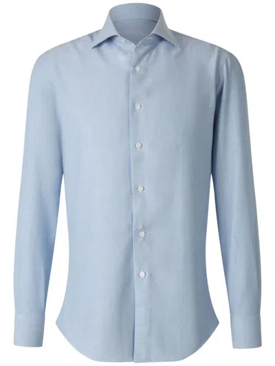 Fray Twill Shirt In Blue