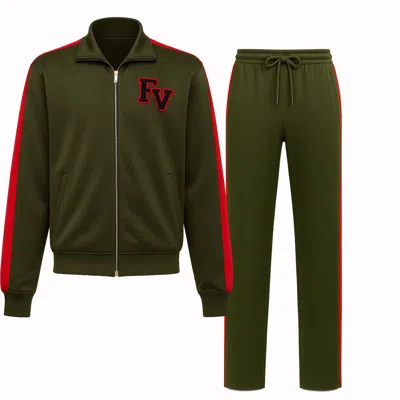 Freak Vault Green Oliveperry  Women Tracksuit Set