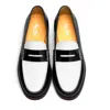 Freak Vault Men's Black / White Black Penny Loafers In Multi