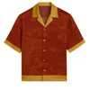 Freak Vault Men's Kapochili Silk Shirt In Brown