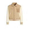 Freak Vault Men's Neutrals Saint Philippe Cathedral Varsity Jacket In Brown