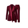 Freak Vault Neutrals Mayfair Merlot Tux Suit Set In Red