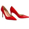 Freak Vault Women's Red Pep Merlot Pointed-toe Pump In Red