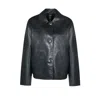 Freaky Nation Women's Black Bonded Leather Jacket In Black