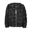 Freaky Nation Women's Black Flower Blouson Jacket