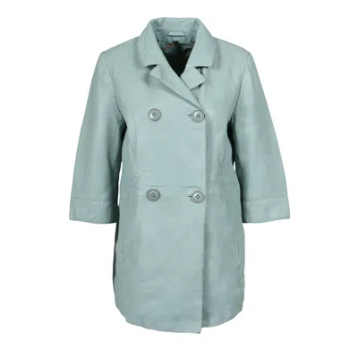 Freaky Nation Women's Green Leather Blazer Surf