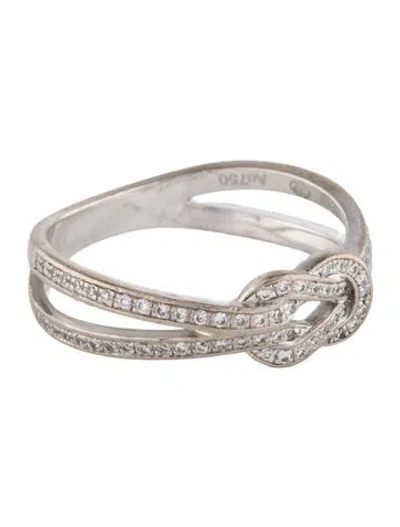 Pre-owned Fred 18k Diamond Chance Infinie Ring In Multi