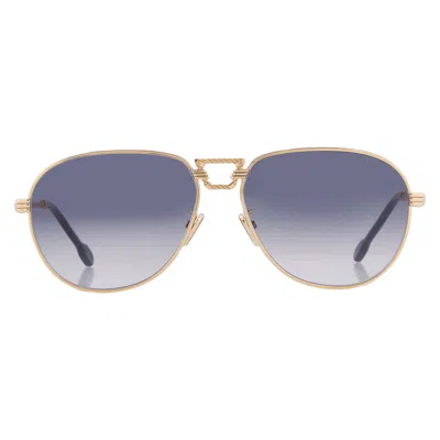 Fred Blue Gradient Pilot Men's Sunglasses Fg40047u 30w 59 In Purple