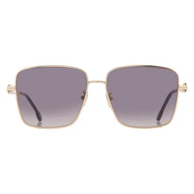Fred Blue Gradient Square Ladies Sunglasses Fg40052u 30b 59 In Gold