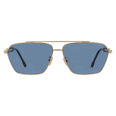 Fred Blue Navigator Men's Sunglasses Fg40042u 30v 62 In Gold