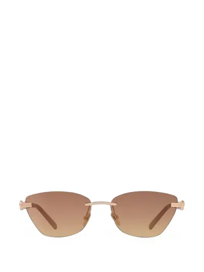 Fred Cat-eye Sunglasses In Gold