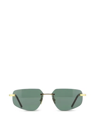 Fred Chain Rimless Sunglasses In Gold