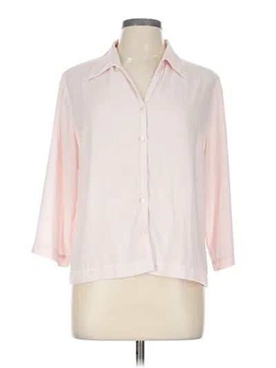 Pre-owned Fred David 3/4 Sleeve Blouse In Pink