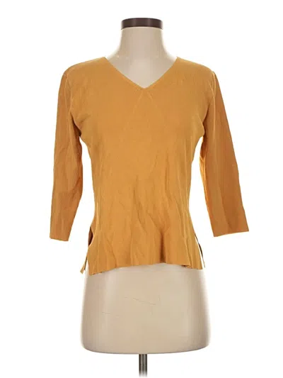 Pre-owned Fred David 3/4 Sleeve T-shirt In Gold