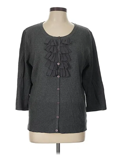 Pre-owned Fred David 3/4 Sleeve T-shirt In Gray