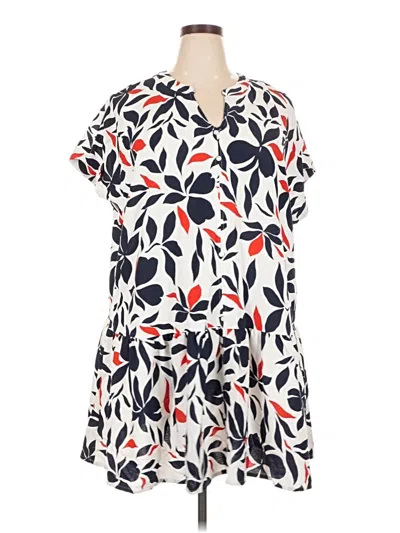 Pre-owned Fred David Casual Dress In White