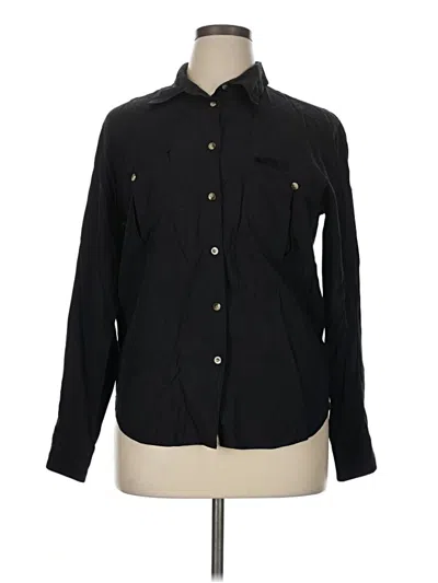 Pre-owned Fred David Long Sleeve Button Down Shirt In Black
