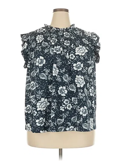 Pre-owned Fred David Sleeveless Blouse In Black