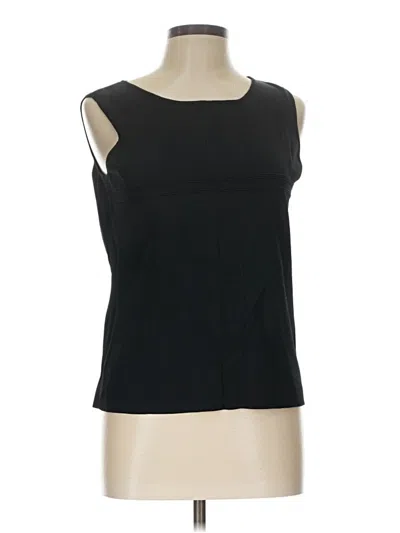 Pre-owned Fred David Sleeveless Blouse In Black