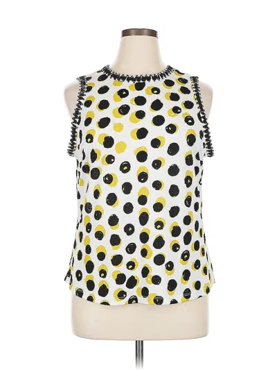 Pre-owned Fred David Sleeveless Blouse In Yellow