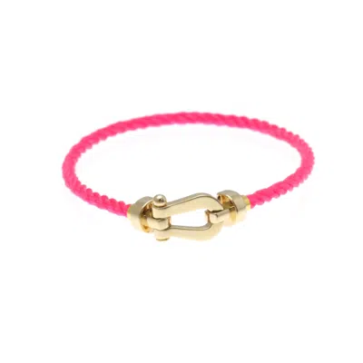 Pre-owned Fred F Force 10 Pink Bracelet Jewelry () In Gold