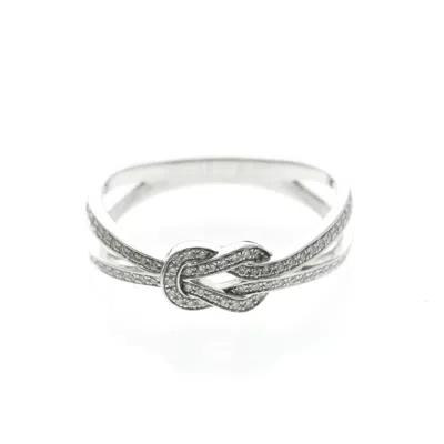 Pre-owned Fred F Gold (18k) Band Ring () In Silver