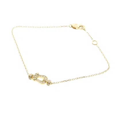 Pre-owned Fred F Yellow (18k) Charm Bracelet () In Gold