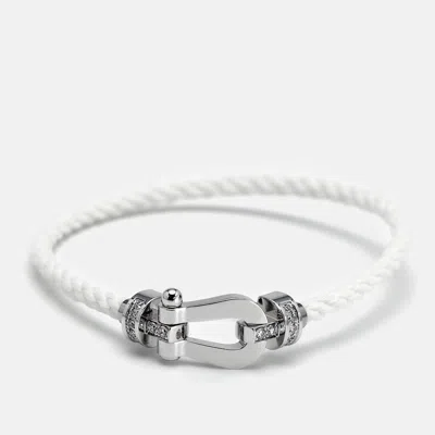 Pre-owned Fred Force 10 Diamonds 18k White Gold Bracelets
