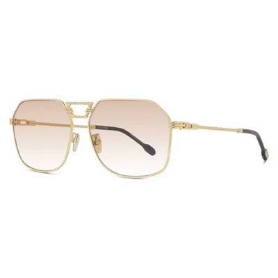 Fred Geometric Men's Sunglasses Fg40038u 30f 62 In Burgundy