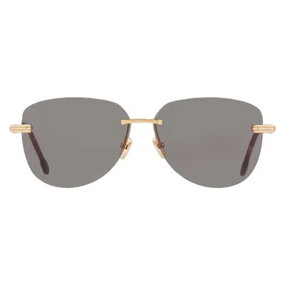 Fred Green Oval Men's Sunglasses Fg40045u 30n 61 In Gold