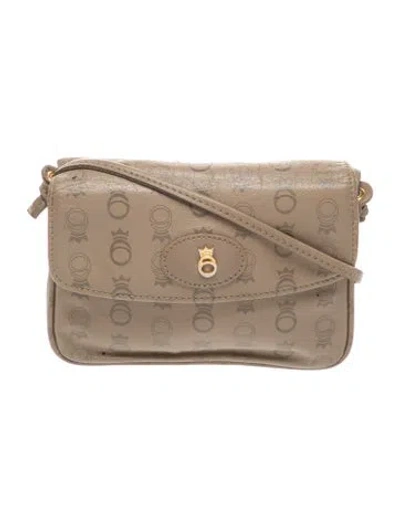 Pre-owned Fred Leather Crossbody Bag In Neutrals