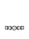 Fred Leighton 18kt Gold 7 Diamond Stone Collect Ring In Gold