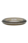 Fred Leighton Grey Chalcedony & Diamond Line Bangle In Multi