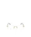 Fred Logo Flat Mirror In Gold