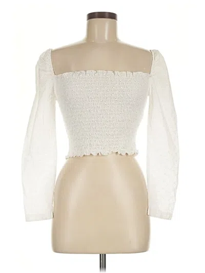 Pre-owned Fred Long Sleeve Blouse In Ivory